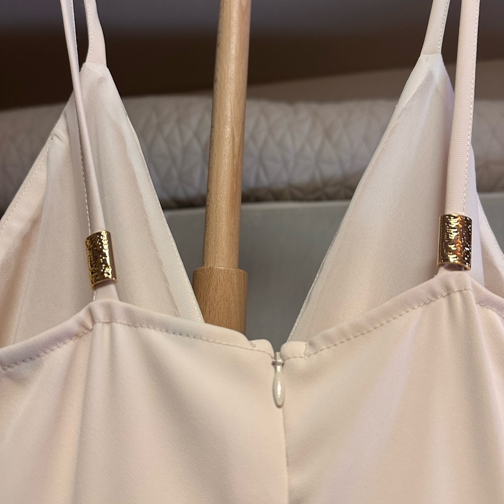 Zara Cream Halter Jumpsuit with Side Cutouts - Picture 6 of 8